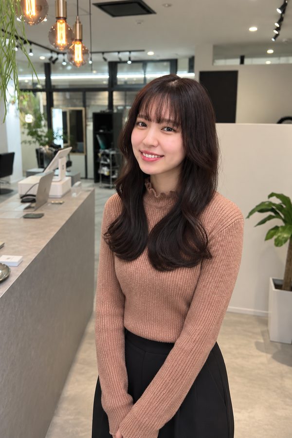 ナチュラルロングのスタイル